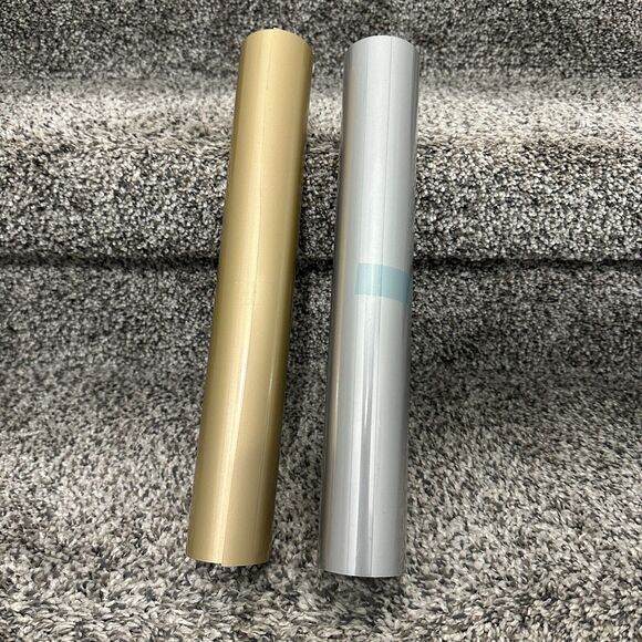 Cricut Other - Metallic Silver & Gold HTV Heat Transfer Vinyl 12"x72" Iron On Cricut Heat Press